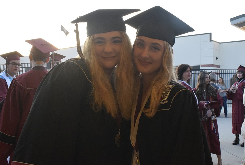 Braden River High School's Ashley Walker and Ally Patmor are graduating early.