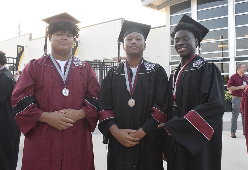 Braden River High School's Luis Gil, Ethan Phonthipsavath and Christopher Phillips are ready to start a new chapter in their lives.