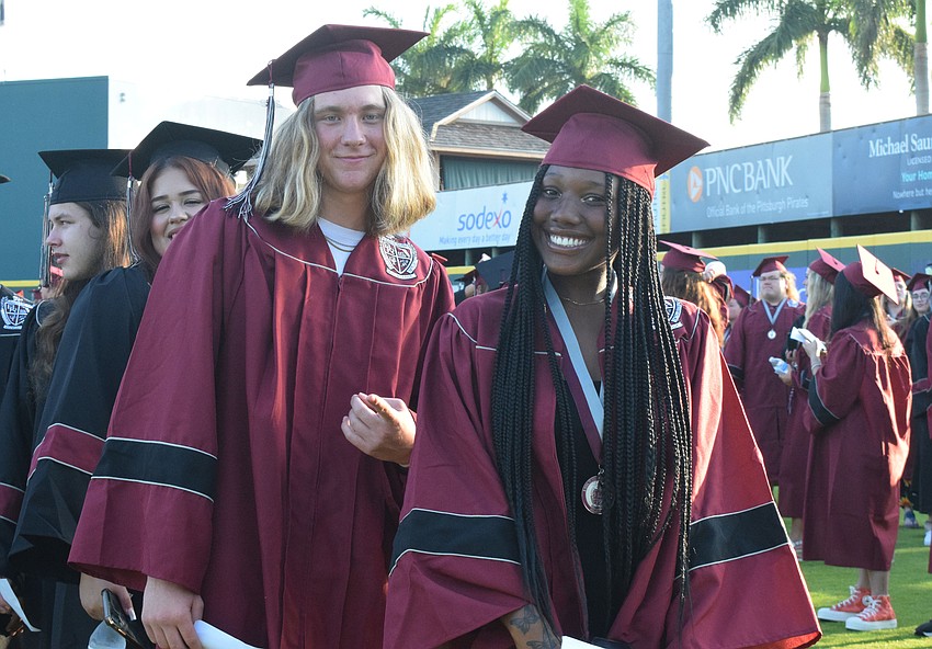 Braden River High School's Asher Jernigan and Laila Jiles say graduating from high school feels like freedom.