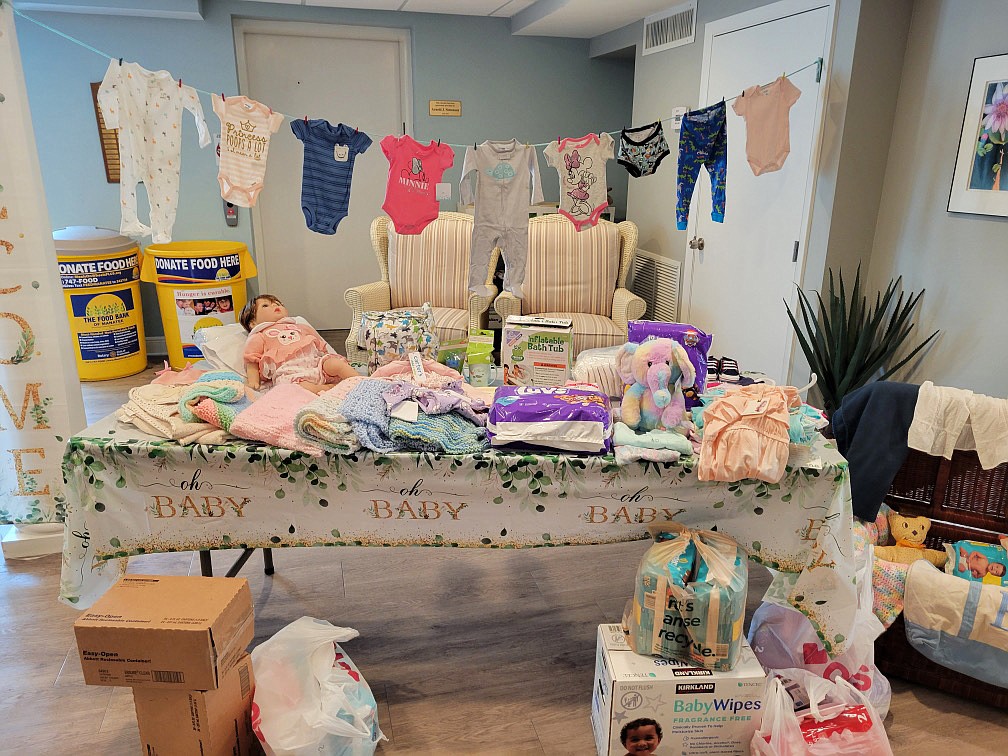 Longboat Island Chapel donated baby items to teen parents enrolled in the Cyesis Program.