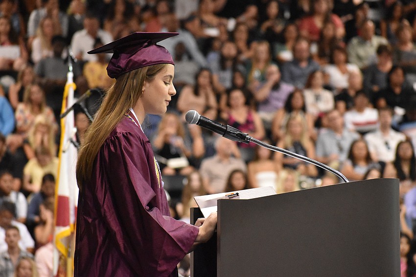 Josie Liederman was the student speaker.