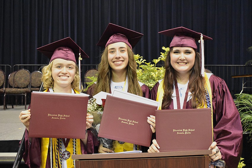 Sarah Walters, Haylie Smith, and Eden Jones