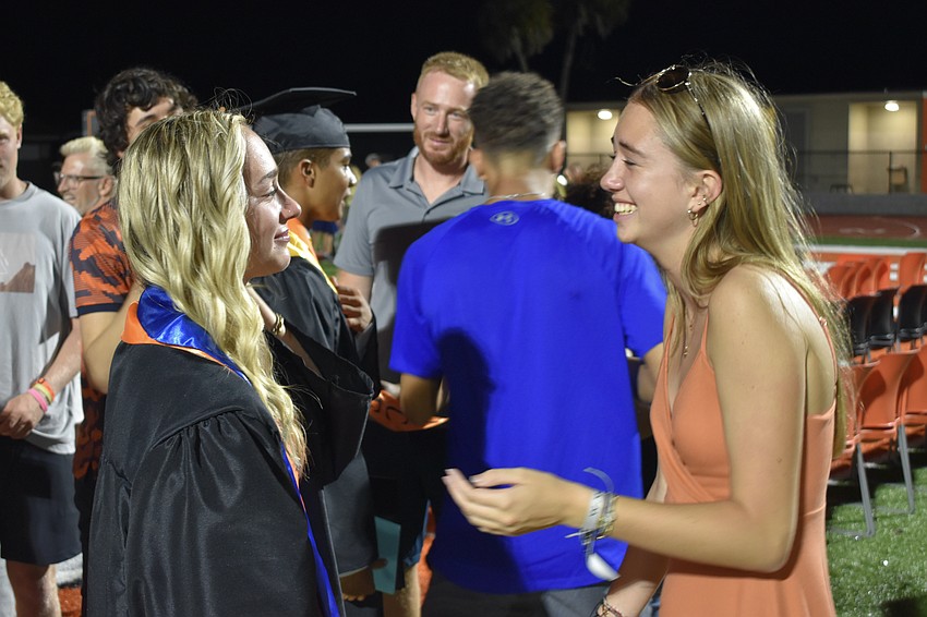 Shayla White and Reagan Hughes prepare to part ways.