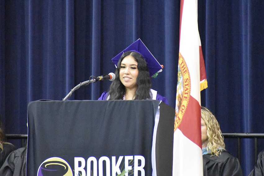 Ivana Rodriguez delivered a commencement speech.