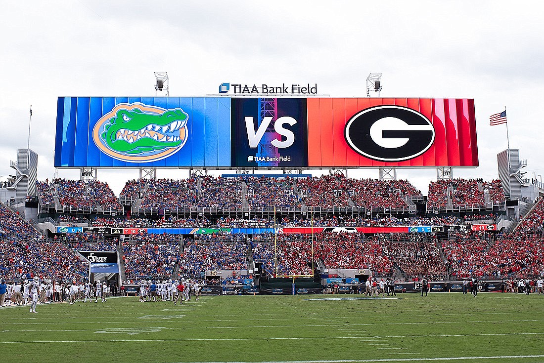 The annual Georgia-Florida game will continue to be played at TIAA Bank Field through 2025.