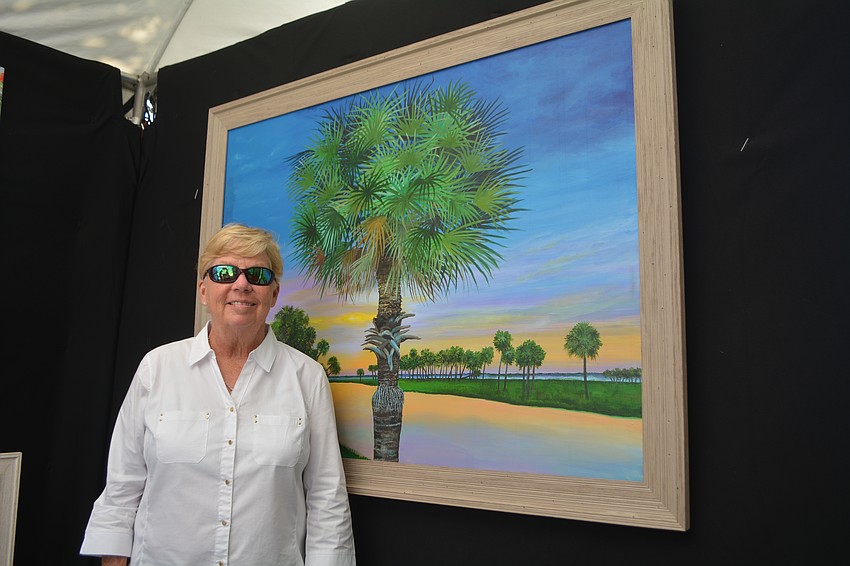Cheryl Grogan of St. Petersburg creates paintings using acrylic and oils inspired by Old Florida.