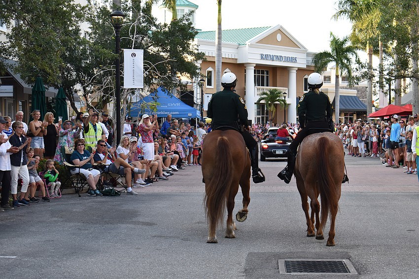 Two Manatee County Sheriff's Office deputies had the best seat in the house for the Tribute to Heroes Parade.