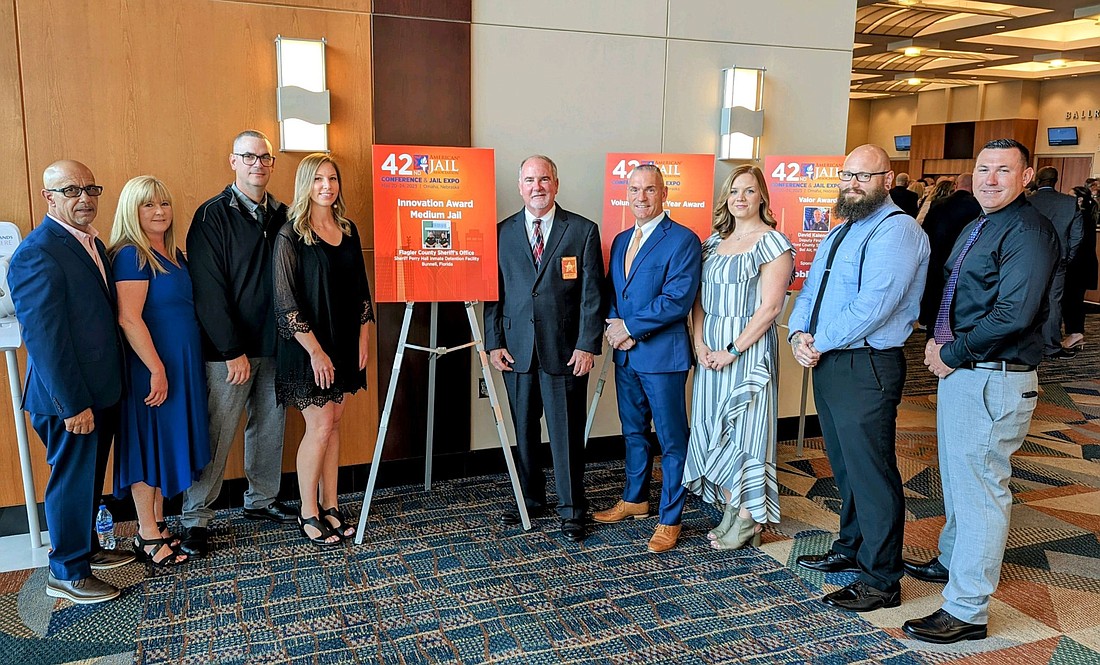 Sheriff Rick Staly and other FCSO employees at the American Jail Association's 42nd Conference and Jail Expo on May 23, in Omaha, Nebraska. Courtesy photo.