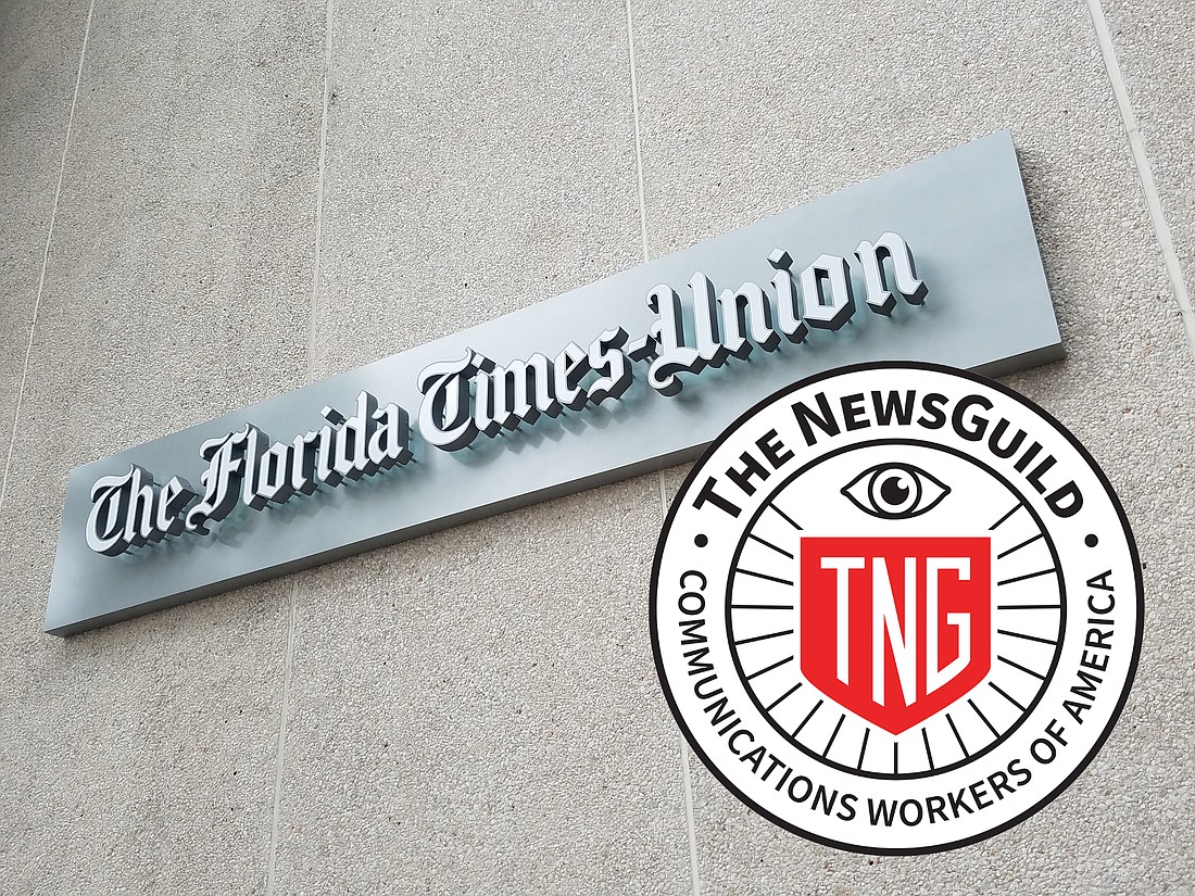 The Florida Times-Union is being used as an example by The NewsGuild - Communications Workers of America to oust the Gannett CEO.