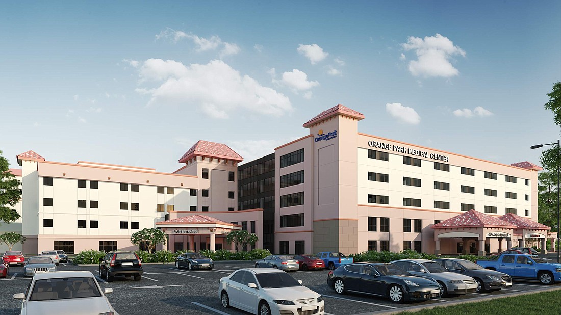 All five floors of the HCA Florida Orange Park Hospital are scheduled to be open in June.