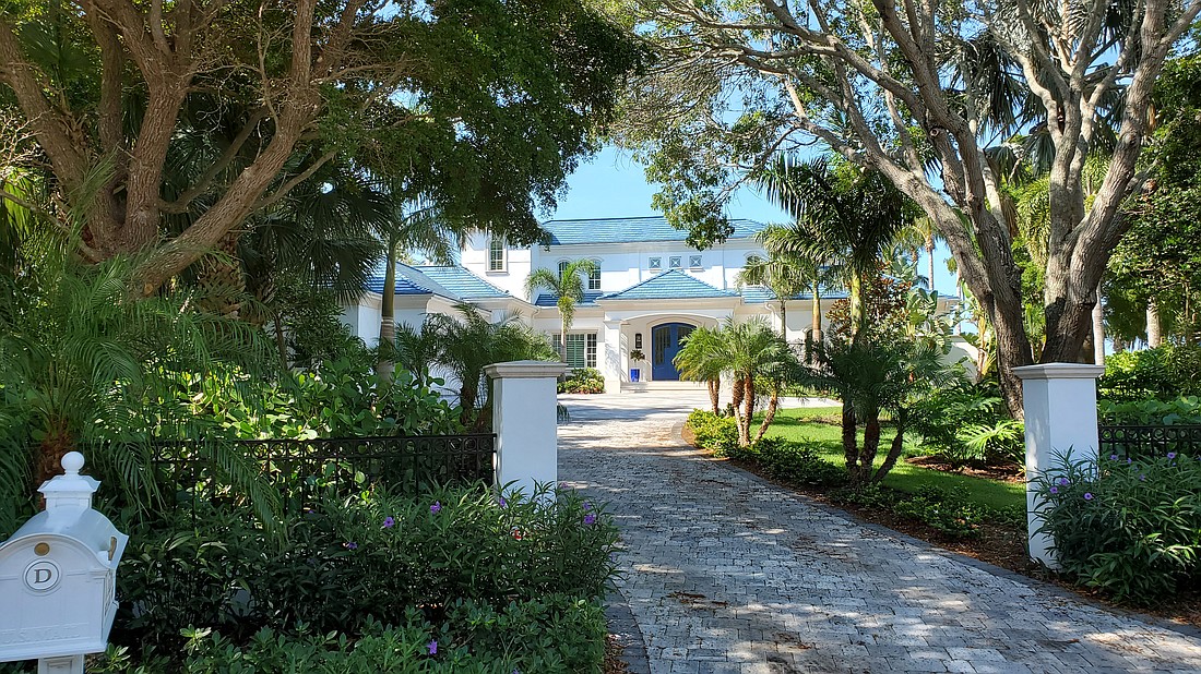 626 S. Owl Drive recently sold for $11.25 million, setting a new record for Bird Key.