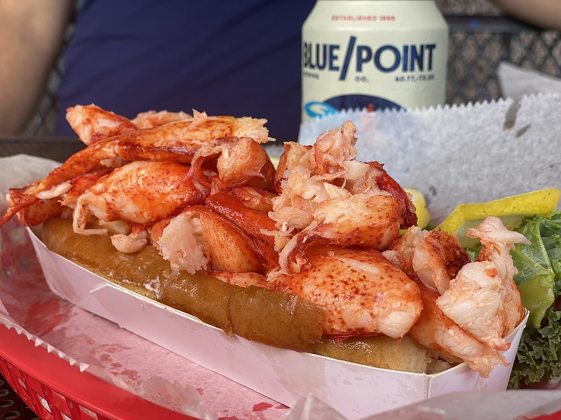 The Giant Connecticut roll ($34.99) from Lobster Pound tastes like home.