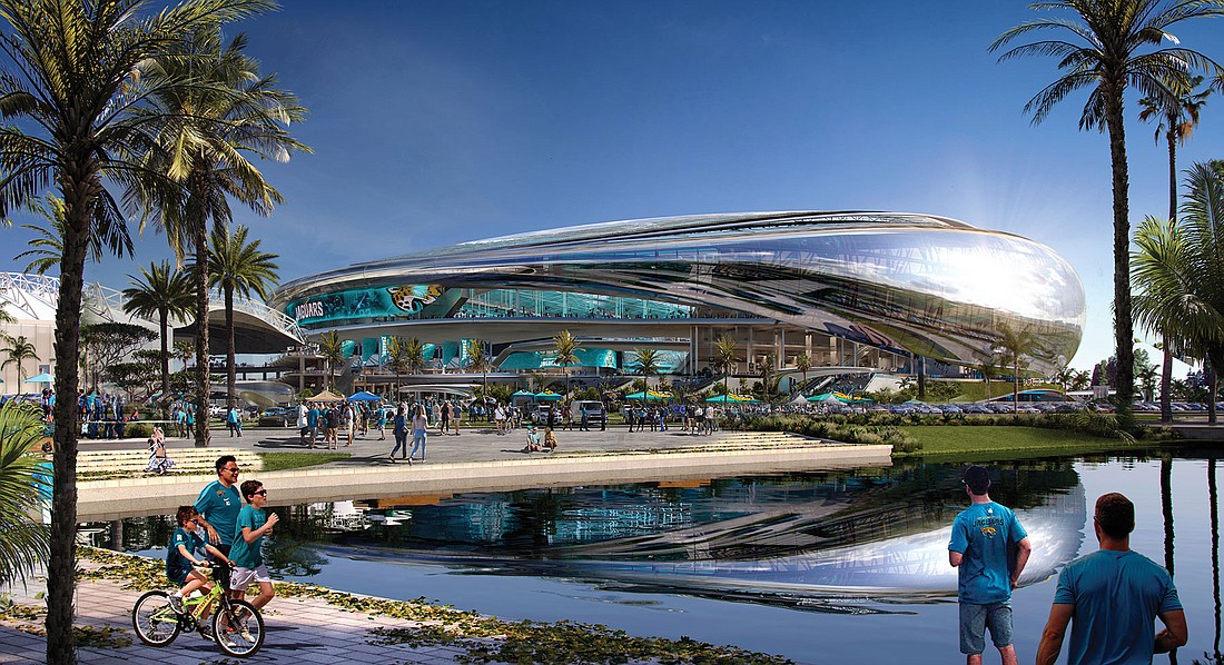 The renovated home of the Jacksonville Jaguars would be one of the most distinctive stadiums in the NFL.