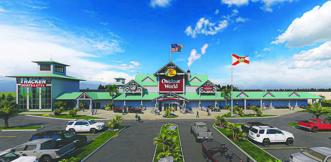 Bass Pro Shops plans to open an Outdoor World store in St. Johns County in 2024. The site is in St. Augustine on vacant land along World Commerce Parkway south of  World Golf Village.