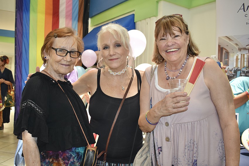 Senior Friendship Center volunteers Vera Clark and Catherine Hodgson, and member Mary Lou Bryson