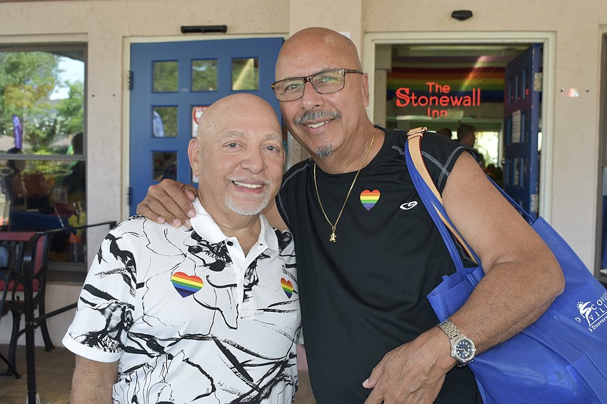 Alex Martinez and his partner of 45 years Justin Pagan.