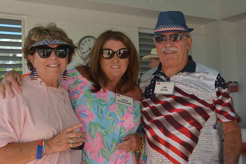 Elaine Quinn, Linda Musekamp and Jim Quinn