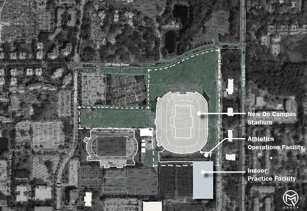 The University of South Florida's Board of Trustees have approved a funding plan that will allow the school to build an on-campus stadium.