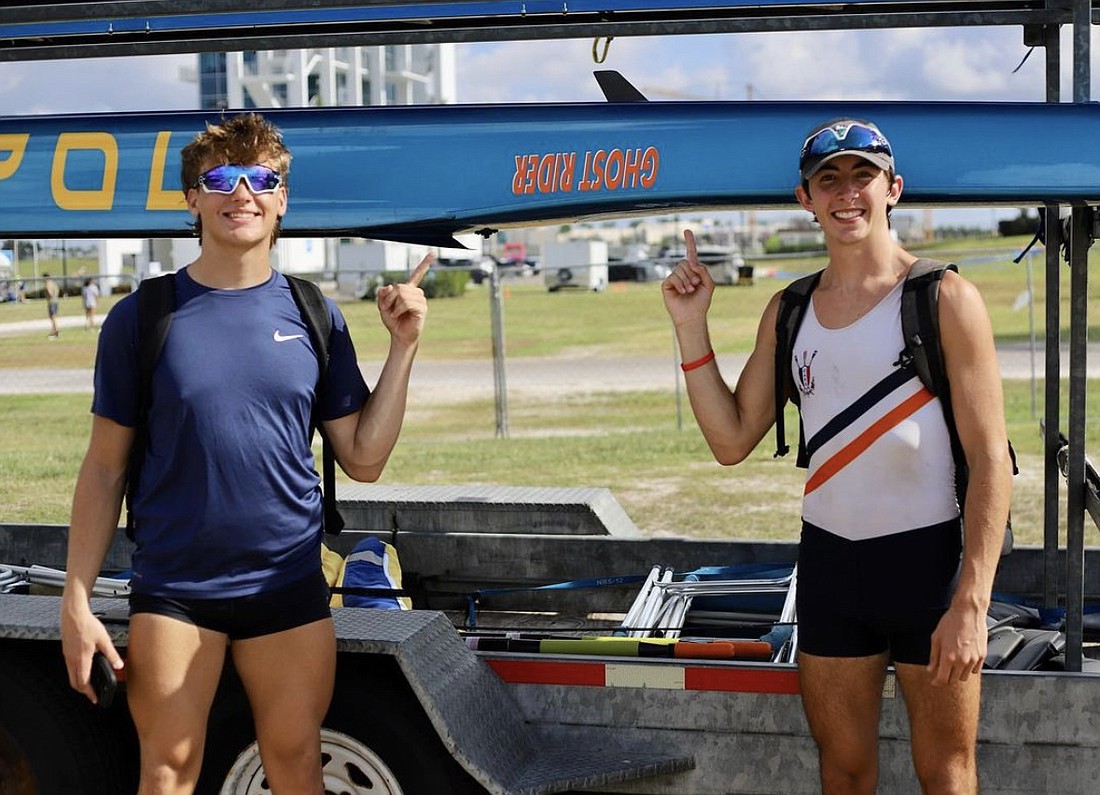 After earning 2nd place at the USRowing Youth National Championship, the Men's 2- boat also made podium at the USRowing U19 National Team Trials Regatta at Nathan Benderson Park in Sarasota.