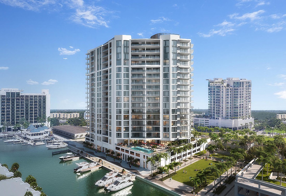 A rendering of the proposed Ritz-Carlton Residences II in The Quay.
