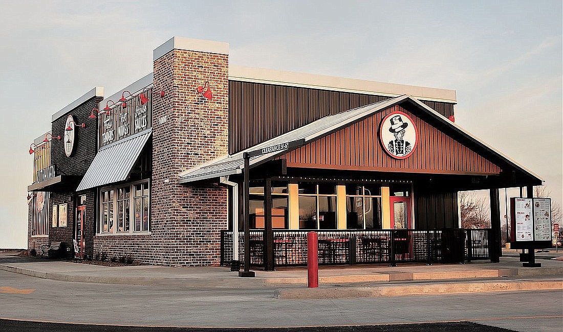 The area’s first Slim Chickens franchised restaurant is proposed at Hodges and Butler boulevards in Glen Kernan Park.