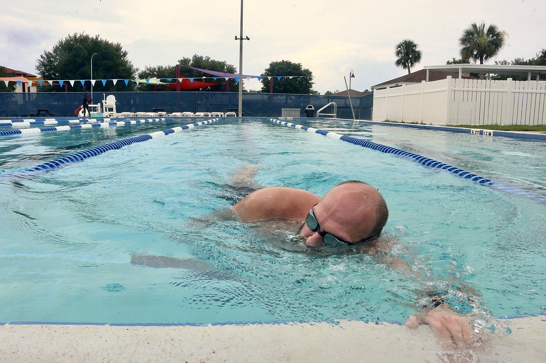 Blake Welltakes a swim at the Palm Coast Aquatics Center. City Council heard a presentation on June 20 on how residents in Flagler County use park and recreation facilities. Photo by Sierra Williams