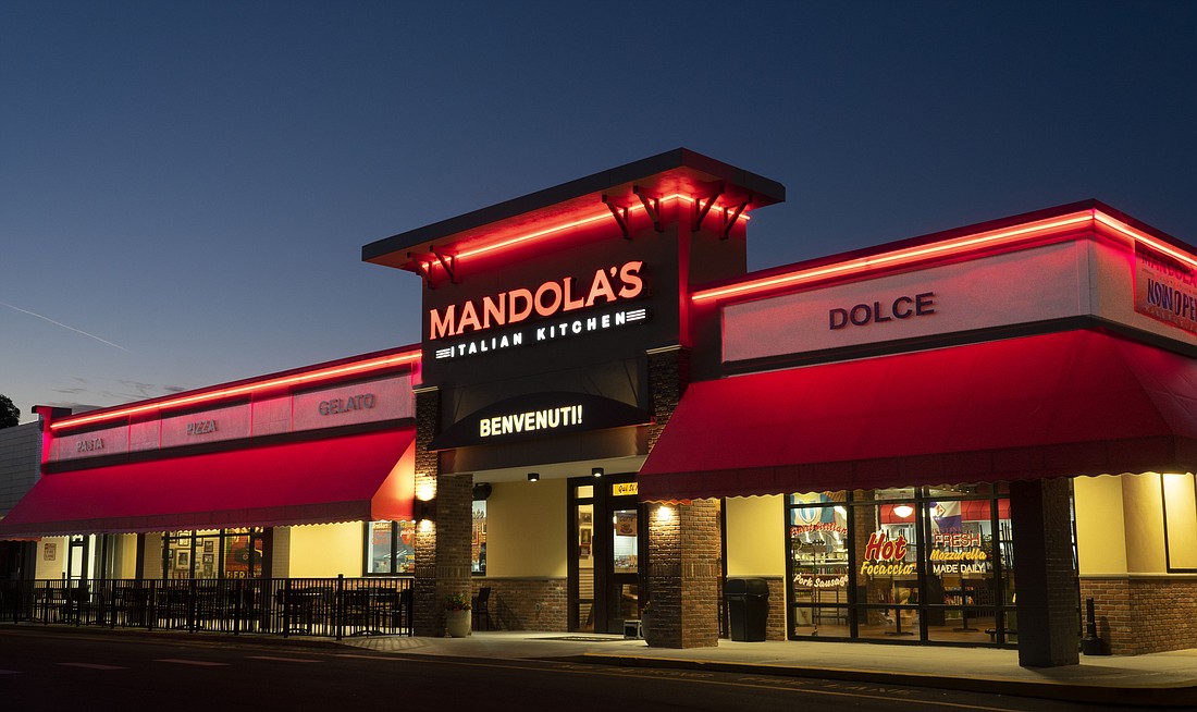 Mandola’s Italian Kitchen will open July 12 in Mandarin at 11112 San Jose Blvd. in Claire Lane Center.