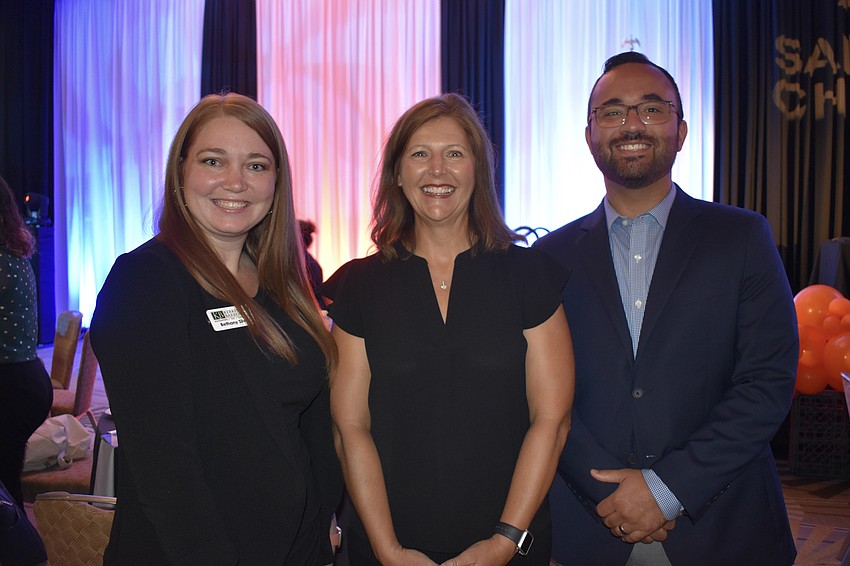 Kerkering Barberio marketing supervisor Bethany Silvis, learning and development manager Christine Fritz, and manager Alex Calendo
