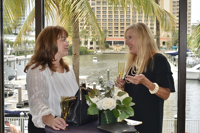 Sarasota Memorial Hospital associate chief nursing officer Lisa Baumgardner and clinical educator Laura Horner