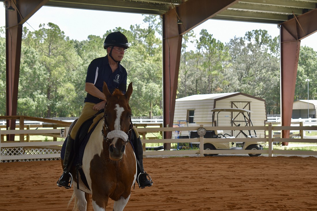 Dan Mohl says horseback riding benefits him as much mentally as it does physically.