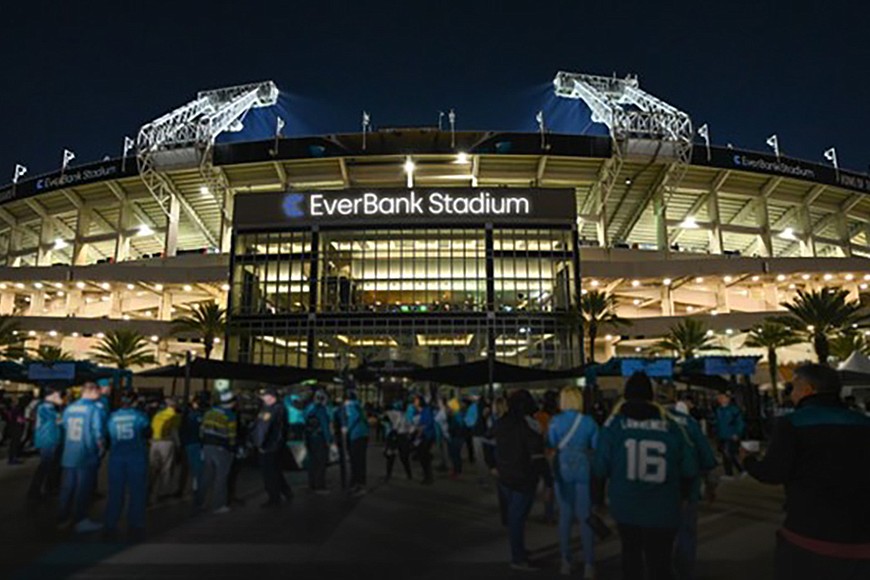 TIAA Bank Field Jacksonville Jaguars Black & White Stadium 