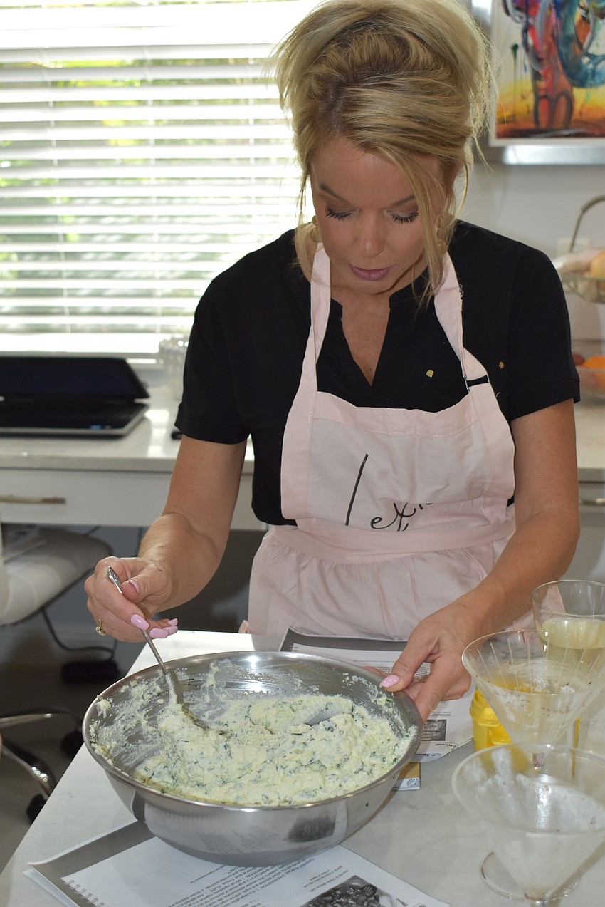 Julie Benjamin came to the event to meet new friends, and immediately was part of the mix.