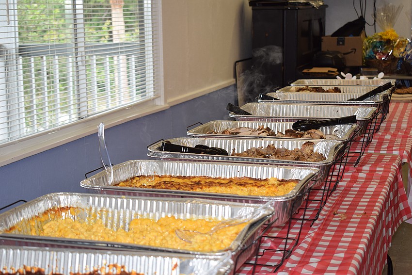 The town provided all sorts of BBQ staples for the employee appreciation luncheon.