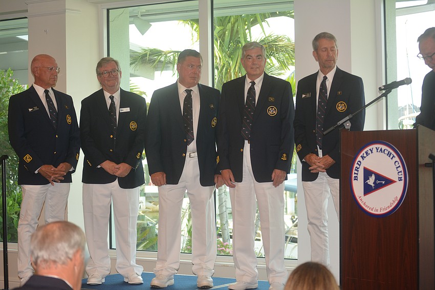 Newly appointed officers of the Bird Key Yacht Club for 2023-24.