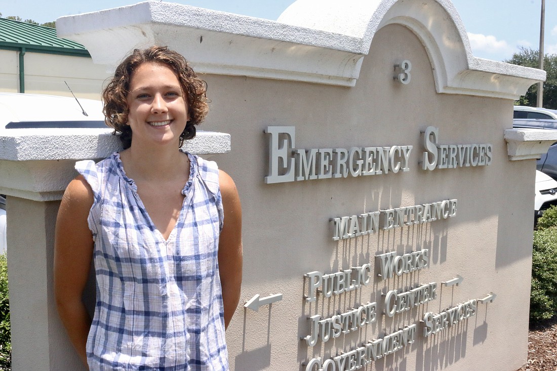 Isabella Tarsitano is 15, going into her junior year of high school and an intern at Flagler County's Emergency Services. Photo by Sierra Williams