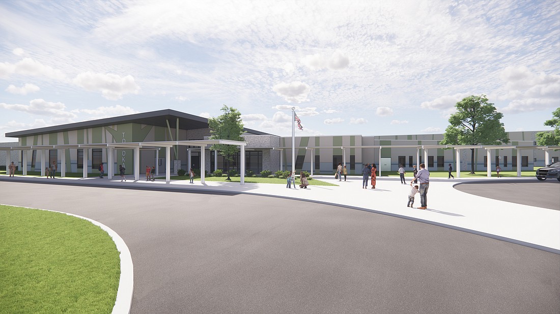 The new Tomoka Elementary campus will feature 836 student stations. Rendering courtesy of BRPH