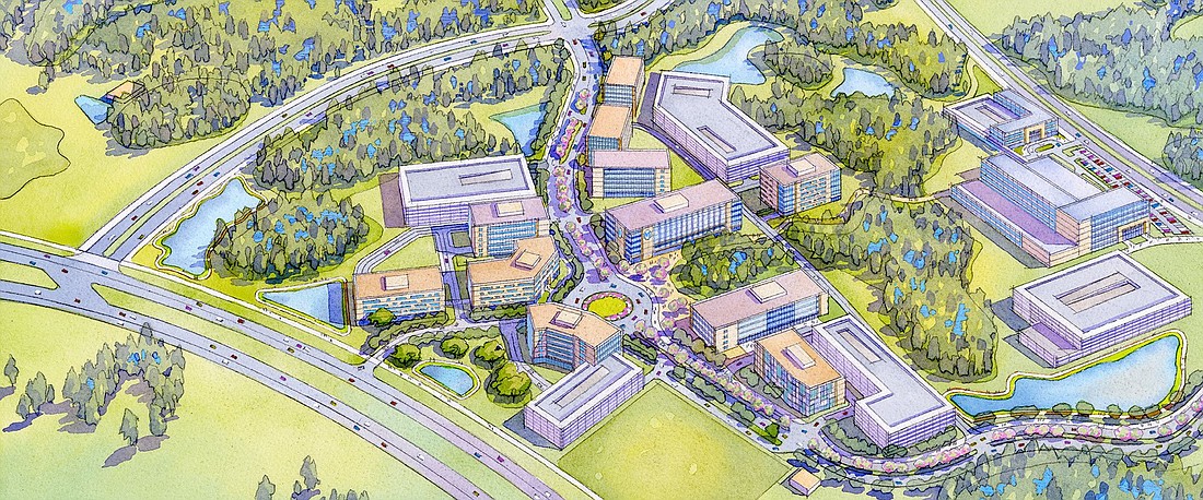 When complete, Moffitt Cancer Center’s new Speros FL campus will employ 14,000 people working out 140 buildings and have 6 miles of new roads.
