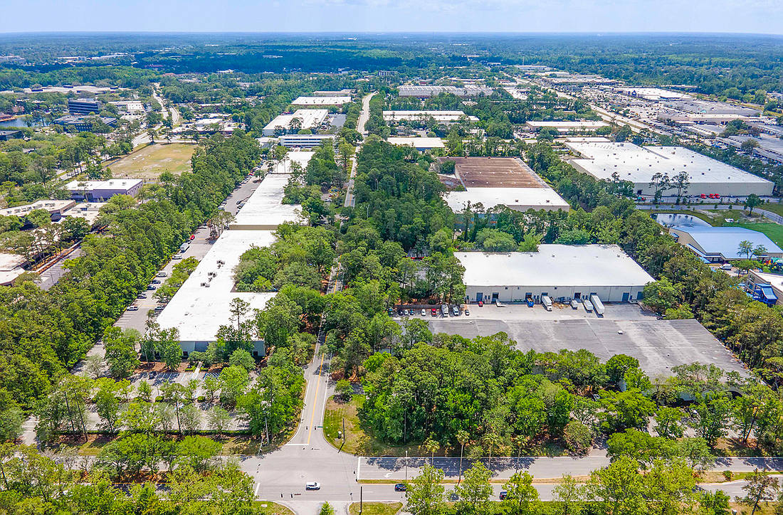 An aerial view of IWH Industrial Park in South Jacksonville.