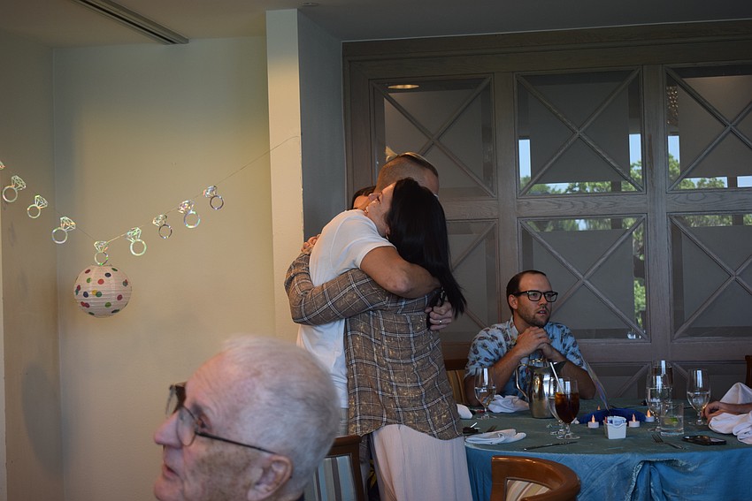 Martin family members reuniting.