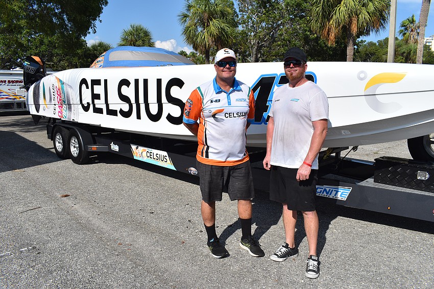 Members of the Sarasota-based team Celsius Ryan Beckley and Sean Rogers