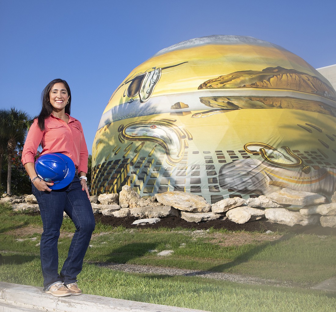 Maria Escalona is a project manager for JE Dunn who helped build a dome that's to be a part of The Dali Museum in St. Petersburg.