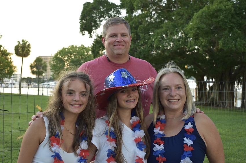 14-year-old Kendall Hartzell, Jeremiah Hartzell, 14-year-old Kapri Hartzell, and Trisha Hartzell