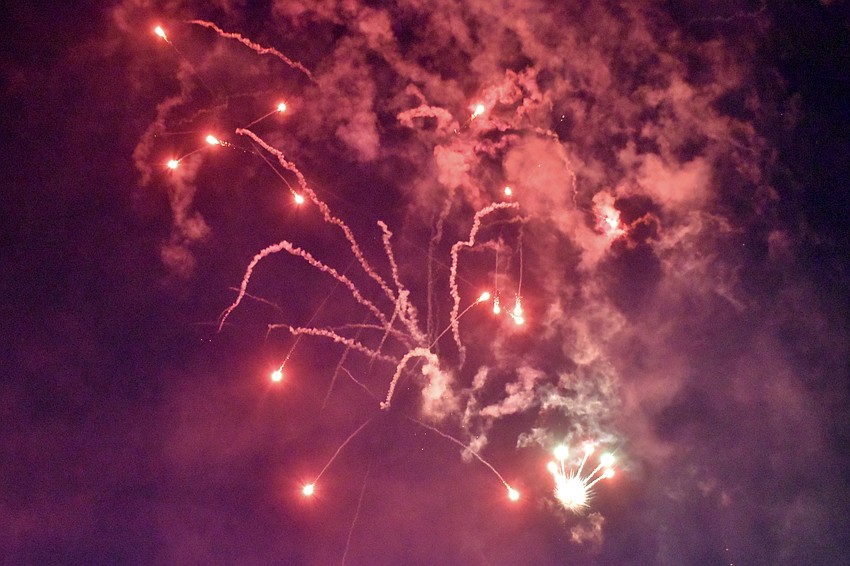 Visitors were impressed with the many fireworks at the event.