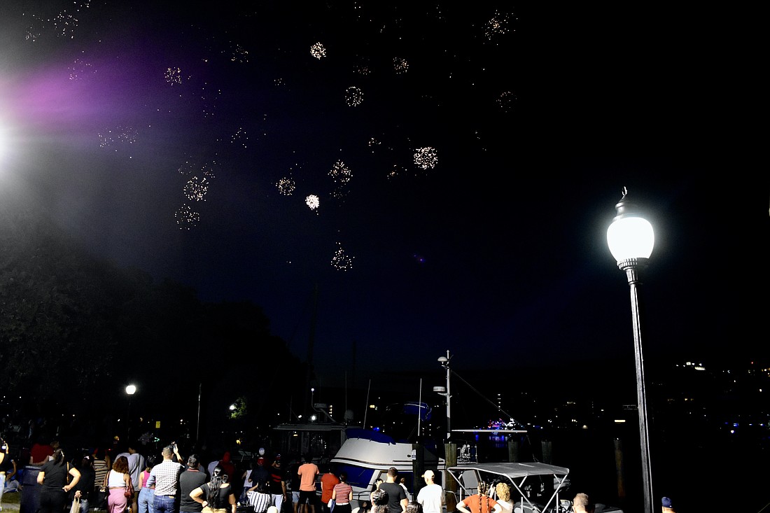 Visitors were impressed with the many fireworks at the event.