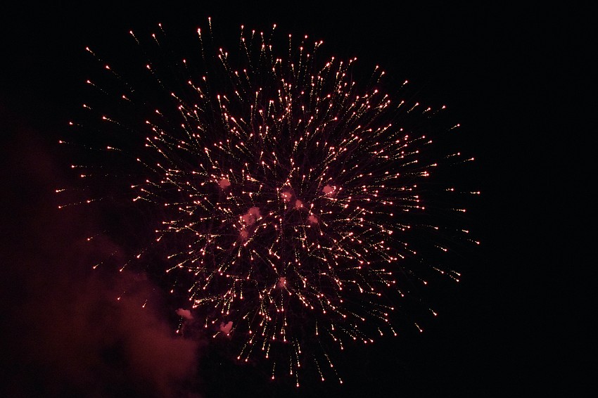 Visitors were impressed with the many fireworks at the event.