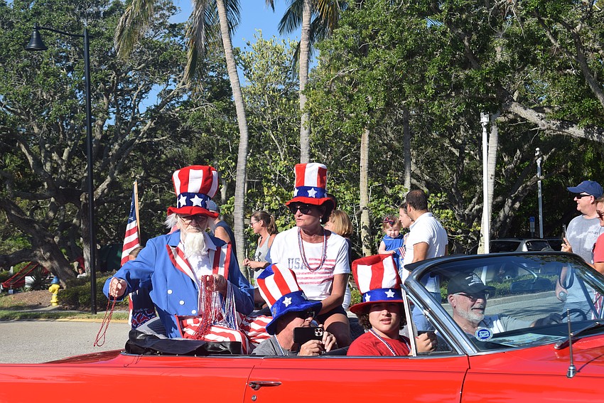 Jim Seaton plays Uncle Sam every year at Longboat Key's Freedom Fest.