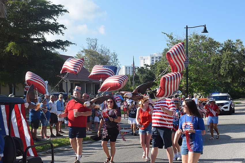 Longboat Key's 2023 Freedom Fest parade