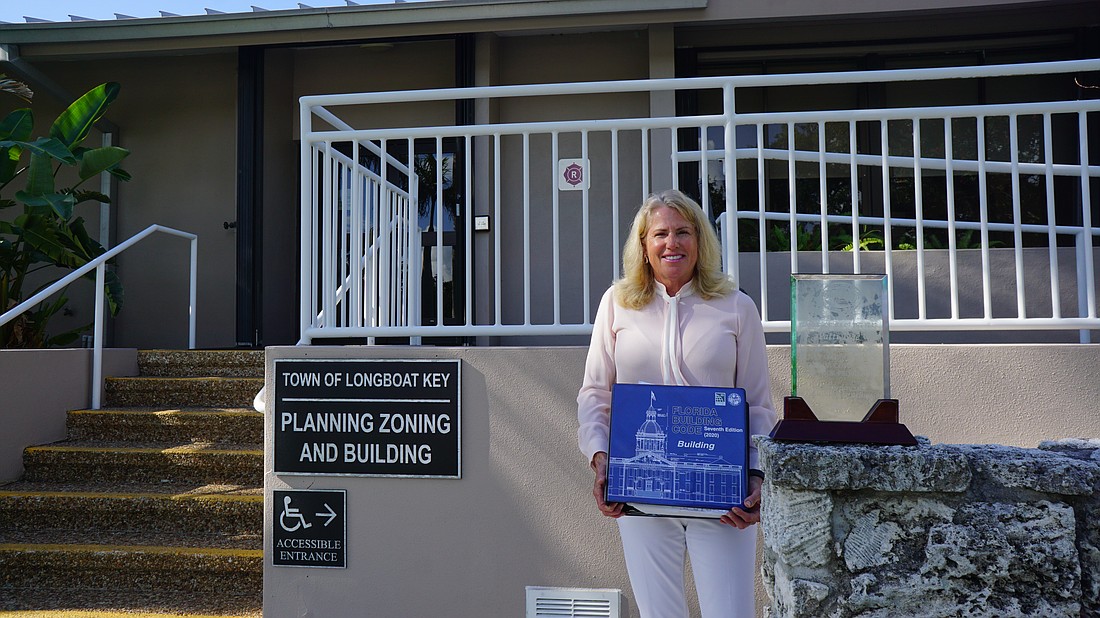 Patti Fige has been working with Longboat Key Planning, Zoning and Building department for six years. She was recently named Plans Examiner of the Year.