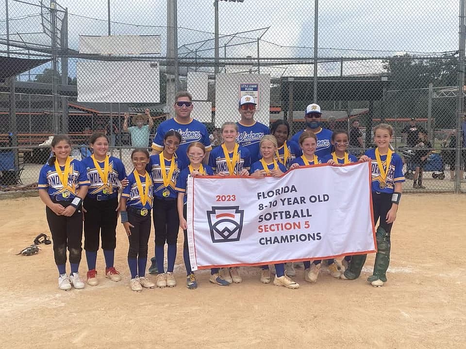 The Windermere Little League softball 8- to 10-year-old team.