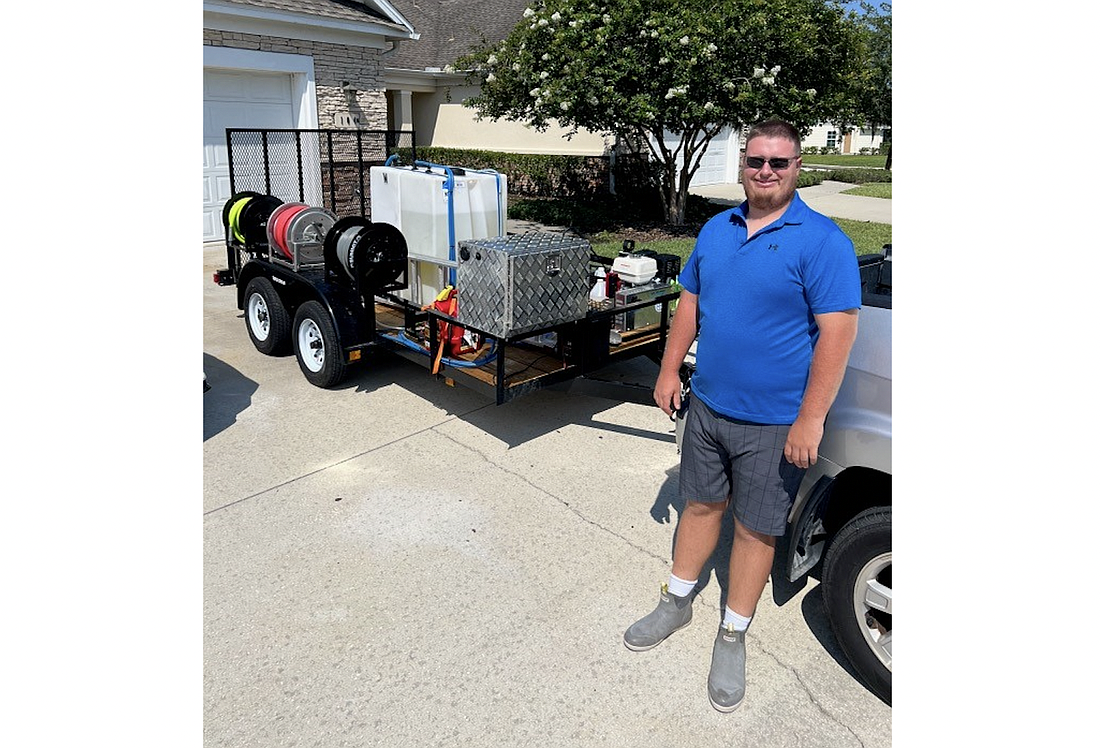Erick Eckley, owner of Ultimate Pressure Washing Company of Northeast Florida. Photo courtesy of Ultimate Pressure Washing Company.